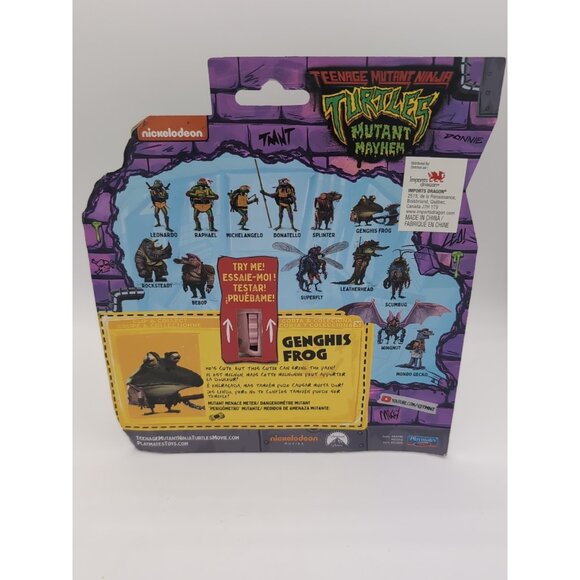 TMNT Ninja Turtles Mutant Mayhem Genghis Frog Playmates (2024) - Picture 2 of 2